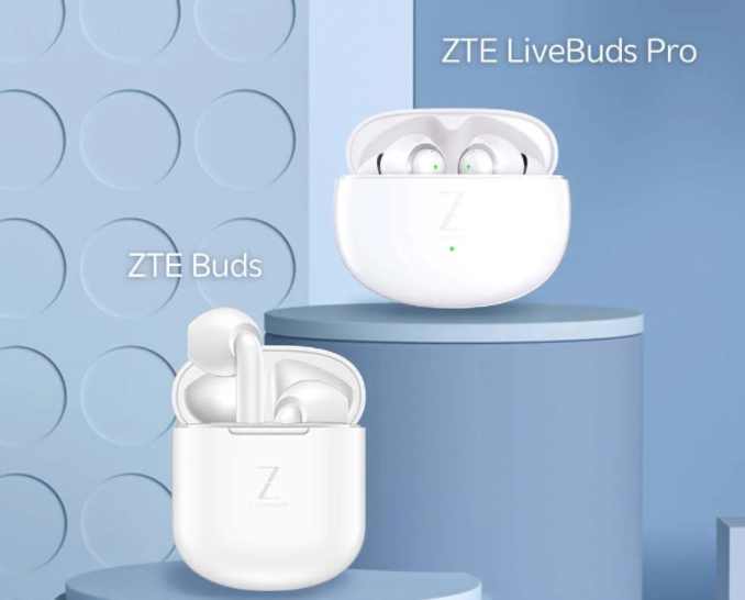 سماعات اللاسلكية ZTE Buds و ZTE LiveBuds Pro  تكتسح الاسواق العالميه عما قريب